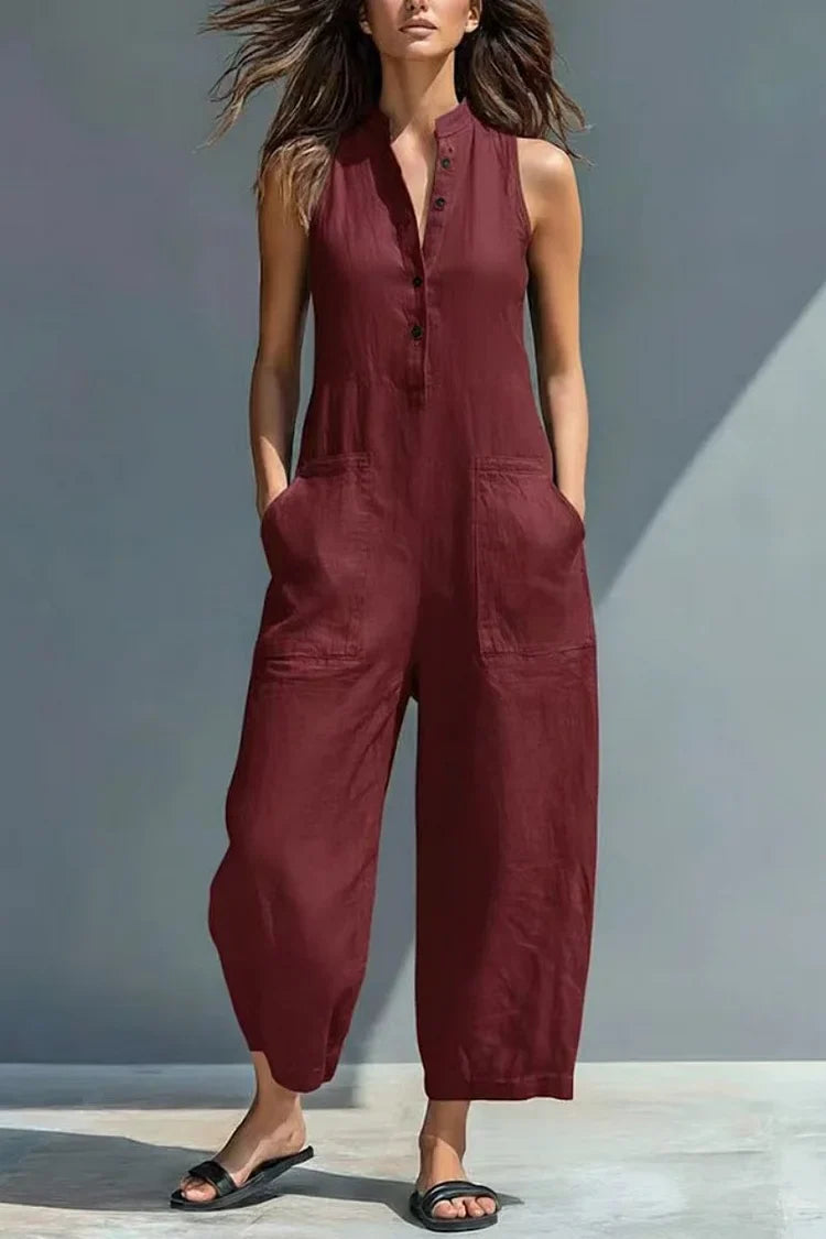 CHERYL | ELEGANT LINEN JUMPSUIT