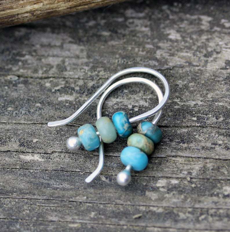 BROOKLYN | TURQUOISE BEADED EARRINGS