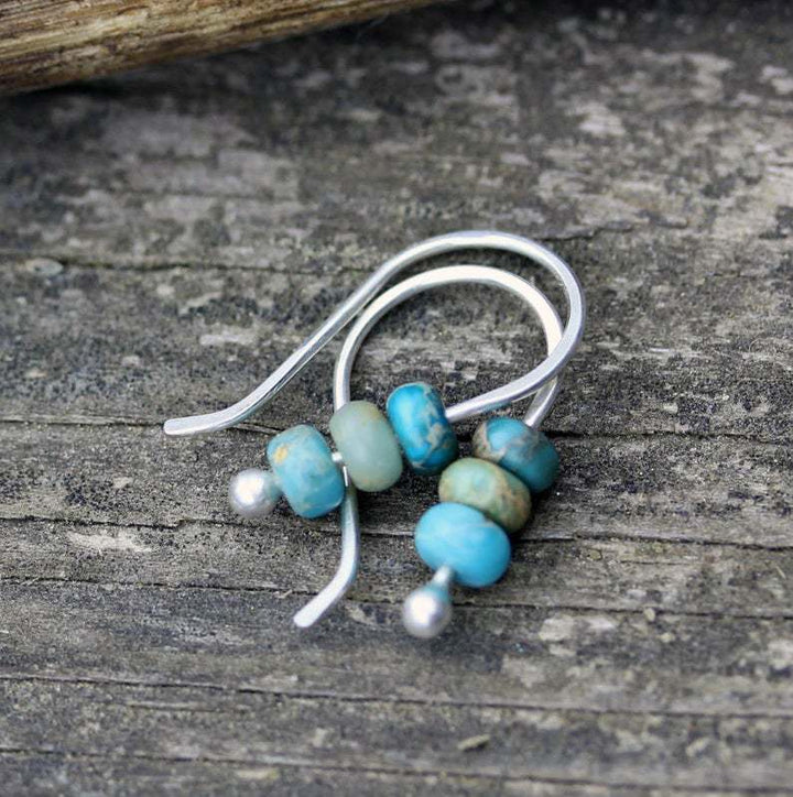 BROOKLYN | TURQUOISE BEADED EARRINGS