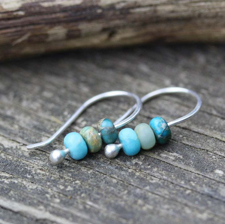 BROOKLYN | TURQUOISE BEADED EARRINGS