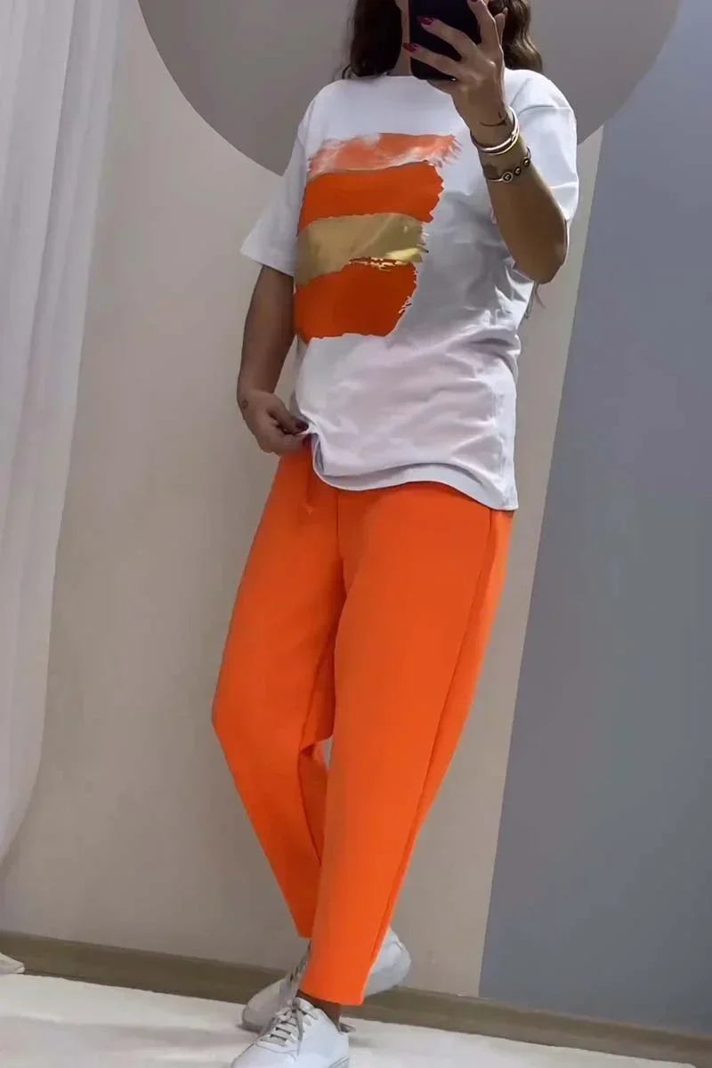 HELYSSA | TOP AND PANTS TWO PIECE SET