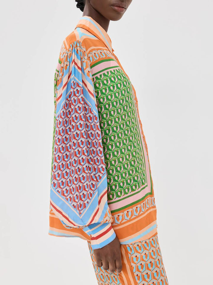 JOSEPHINE | TROPICAL LOOK COLORFUL UNIQUE SHIRT