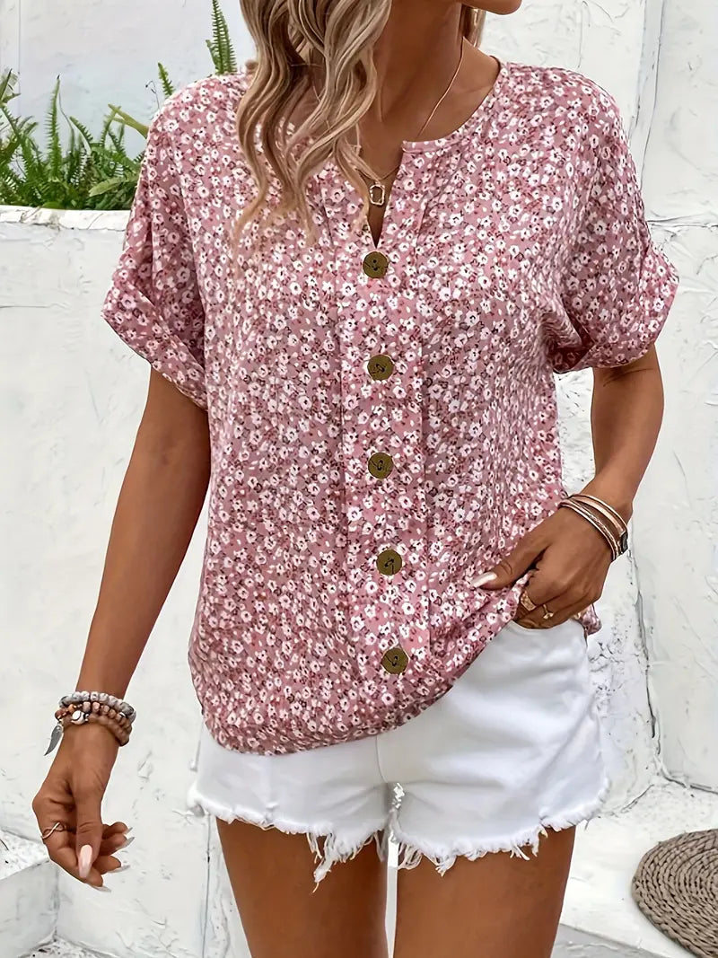FLORA | ELEGANT SUMMER FLORAL TOP