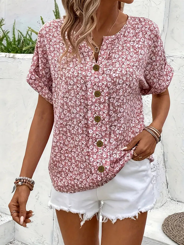 FLORA | ELEGANT SUMMER FLORAL TOP