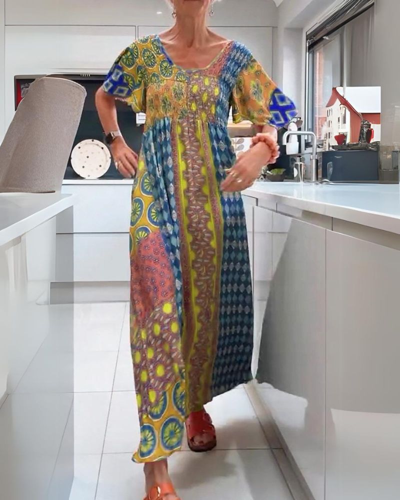 IRIS | COLORFUL BOHEMIAN DRESS