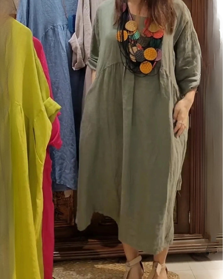 DORIS | COMFORTABLE WIDE DRESS WITH BELLY COVERAGE