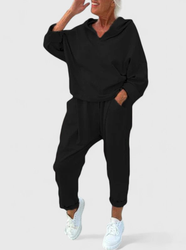 SALLY | COMFORTABLE HOODED SWEATSHIRT SET