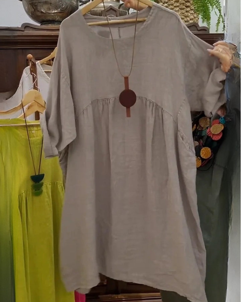 DORIS | COMFORTABLE WIDE DRESS WITH BELLY COVERAGE