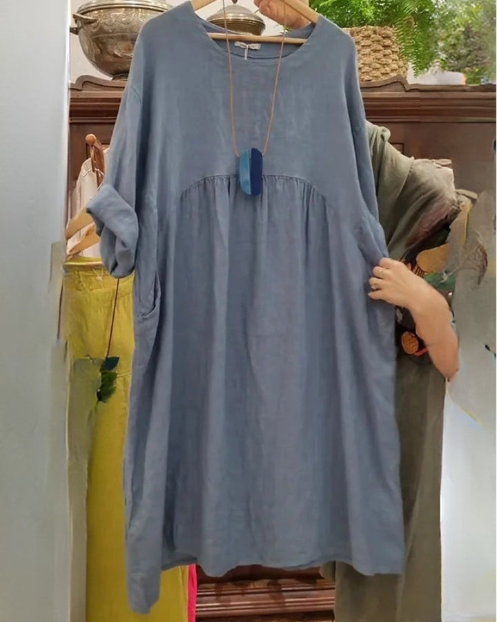 DORIS | COMFORTABLE WIDE DRESS WITH BELLY COVERAGE
