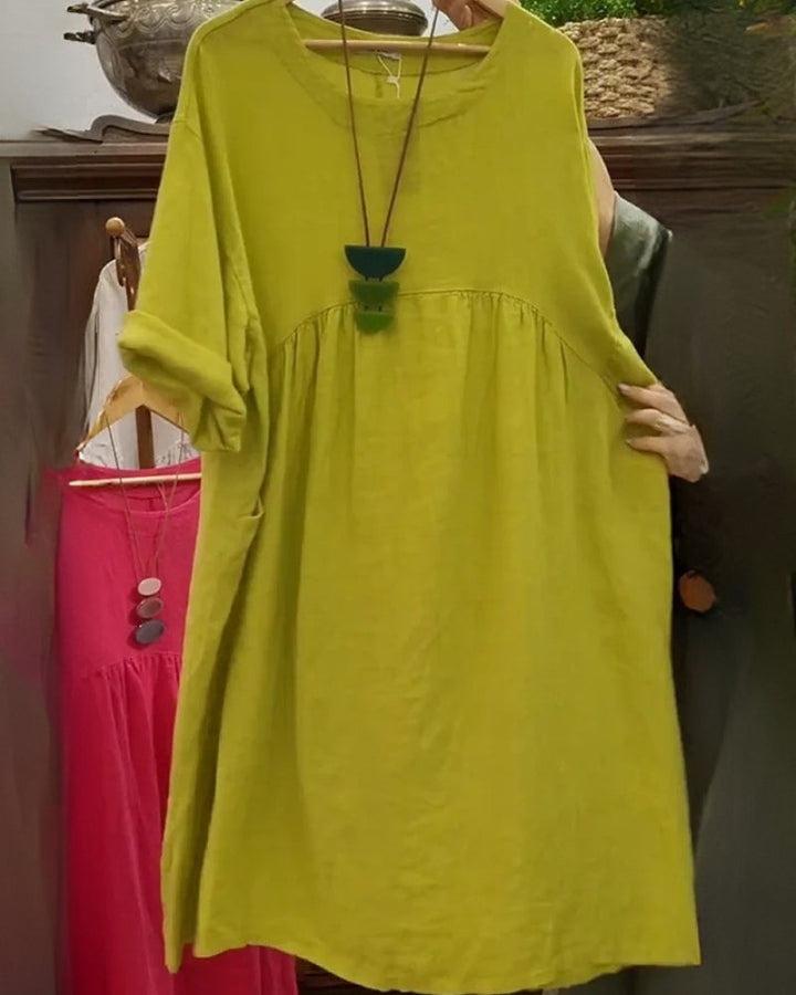 DORIS | COMFORTABLE WIDE DRESS WITH BELLY COVERAGE
