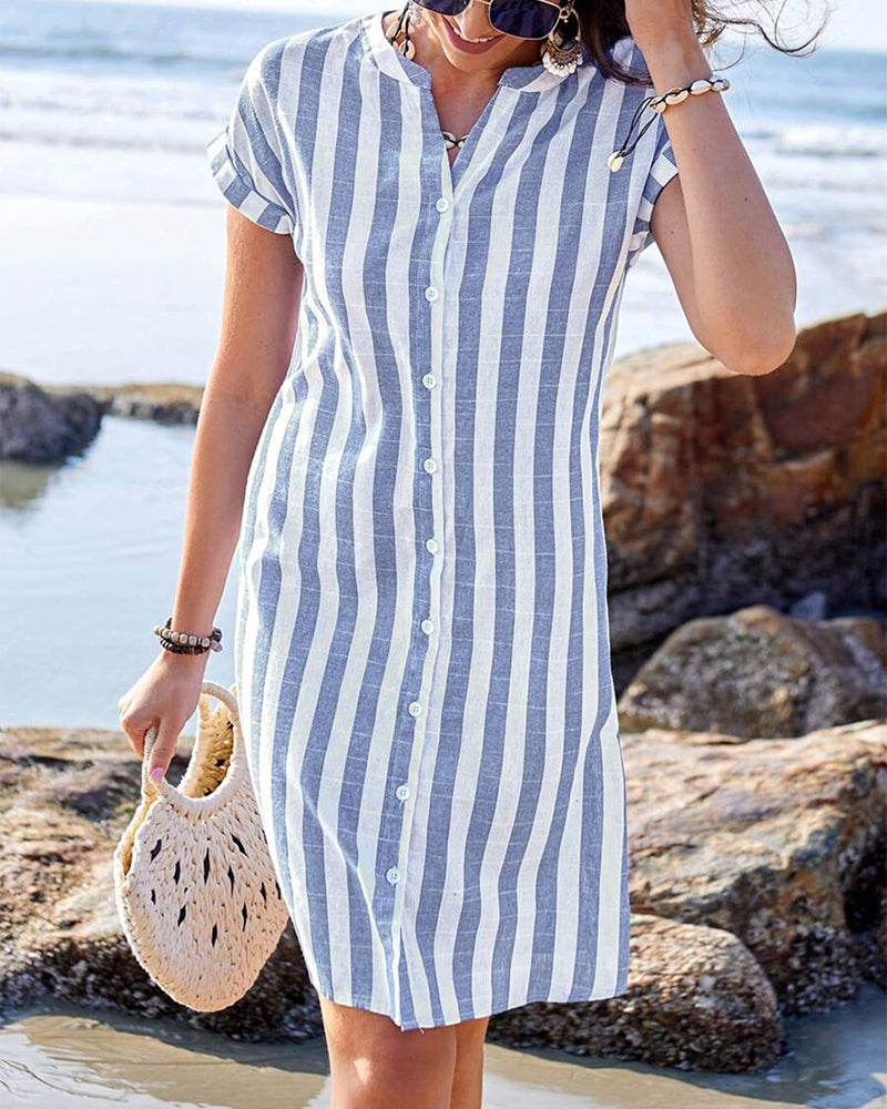 VERA | ELEGANT STRIPED DRESS