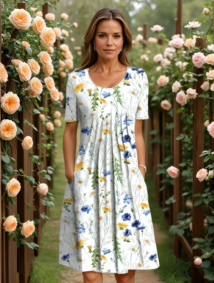 CLAIRE | ELEGANT DRESS WITH TUMMY COVERAGE