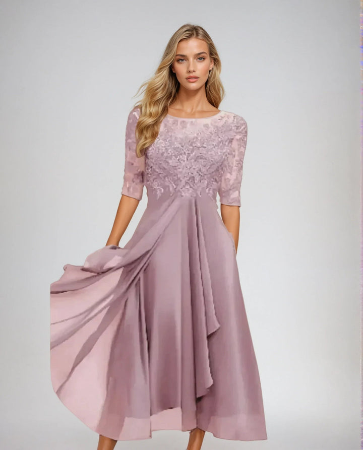 GEORGIA | GRACEFUL DETAILED FLOWING DRESS
