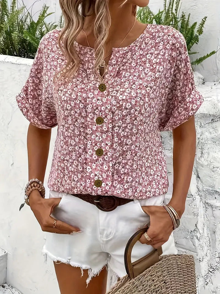 FLORA | ELEGANT SUMMER FLORAL TOP