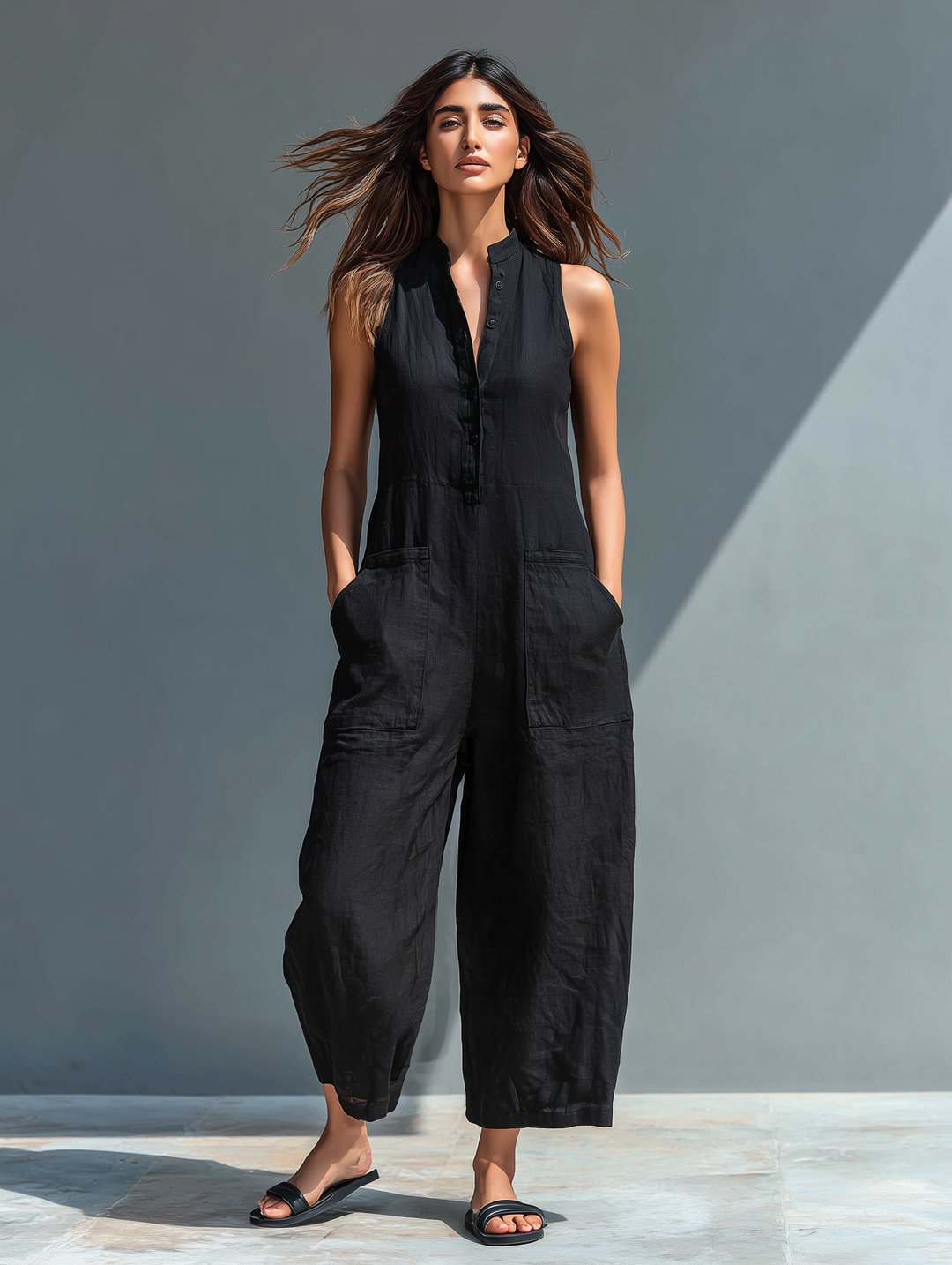 IRENE | ELEGANT SLEEVELESS JUMPSUIT