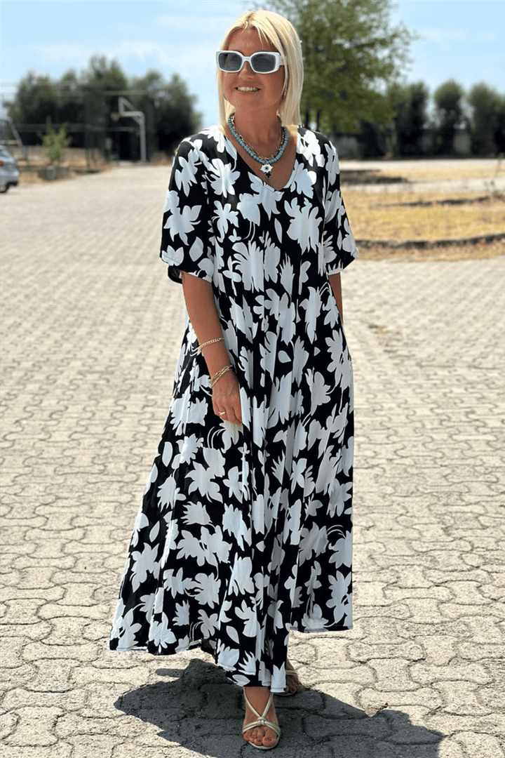 MILDRED | ELEGANT DRESS WITH TUMMY COVERAGE