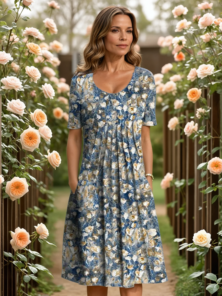 LEAH | ELEGANT DRESS WITH TUMMY COVERAGE