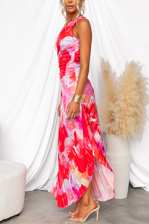 ADELINE | VIBRANT TROPICAL EVENING DRESS