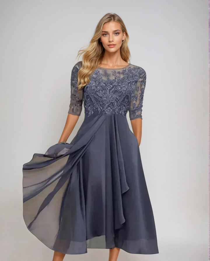 GEORGIA | GRACEFUL DETAILED FLOWING DRESS