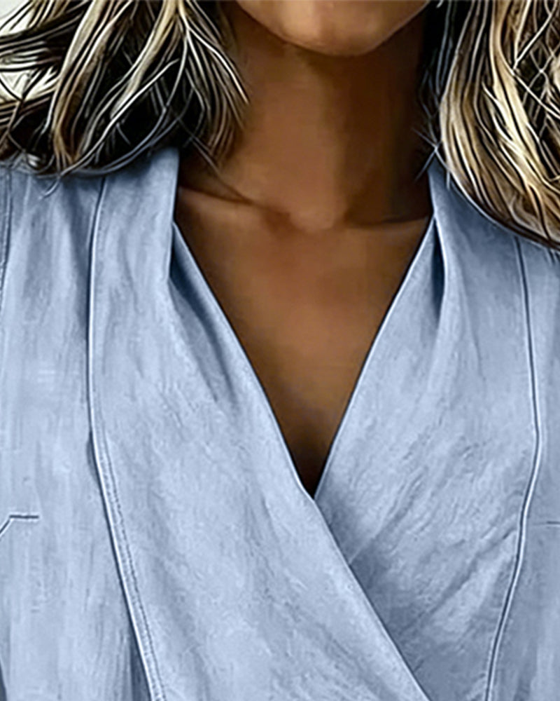 CHLOE | WRAP TOP WITH WIDE STRAPS AND BOW