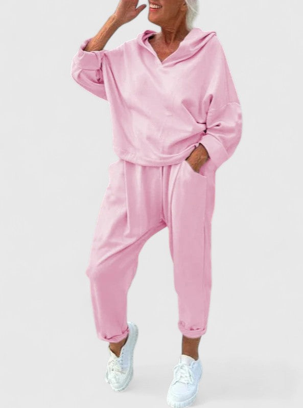 SALLY | COMFORTABLE HOODED SWEATSHIRT SET