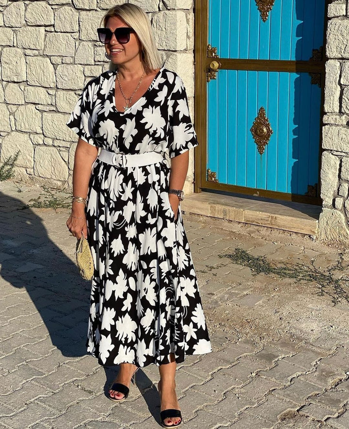 MILDRED | ELEGANT DRESS WITH TUMMY COVERAGE