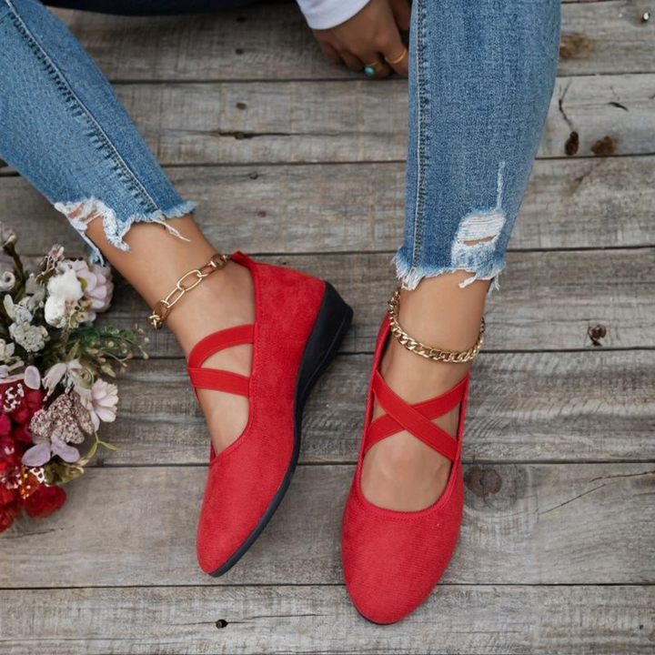 MABEL | CLOSED WEDGE BALLERINA SHOES