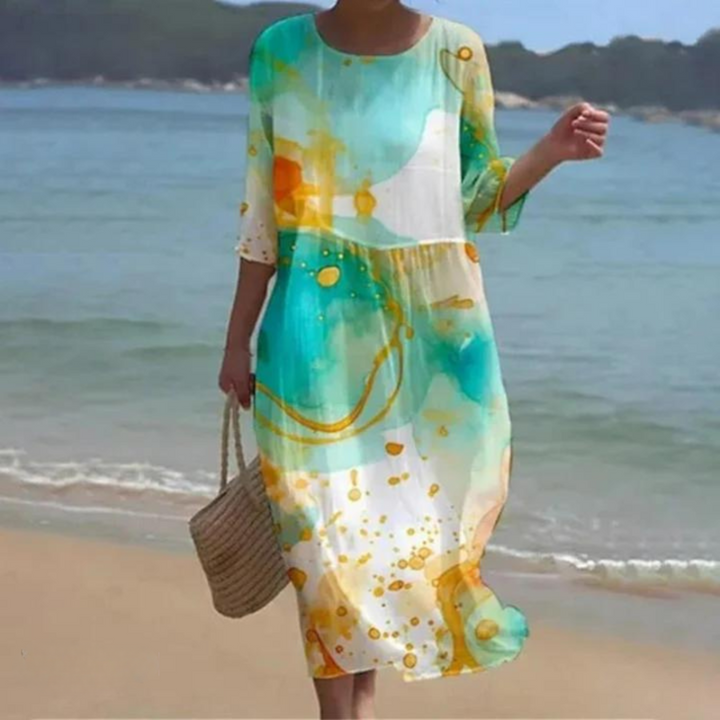 CLARICE | ELEGANT DRESS WITH TUMMY COVERAGE