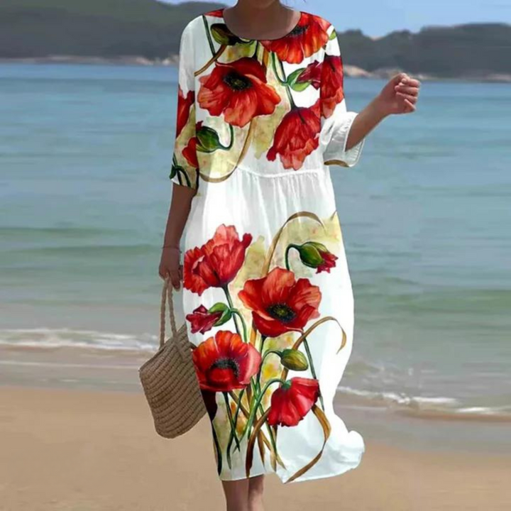 CLARICE | ELEGANT DRESS WITH TUMMY COVERAGE