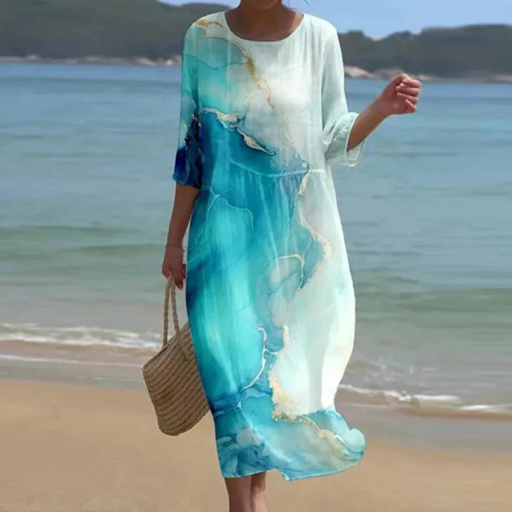 CLARICE | ELEGANT DRESS WITH TUMMY COVERAGE