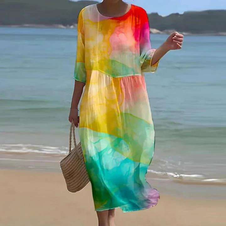 CLARICE | ELEGANT DRESS WITH TUMMY COVERAGE