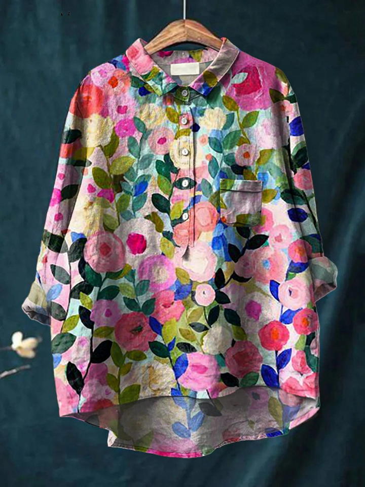 LEAH | COLOURFUL SPRING FLORAL GARDEN PRINTED WOMEN&