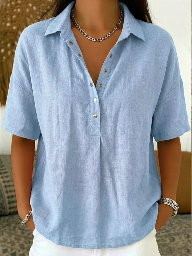 WILLOW | BLOUSE WITH COLLAR AND BUTTON