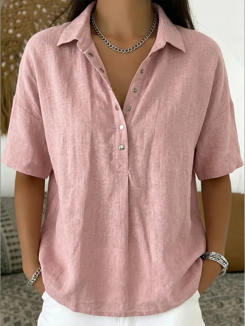 WILLOW | BLOUSE WITH COLLAR AND BUTTON