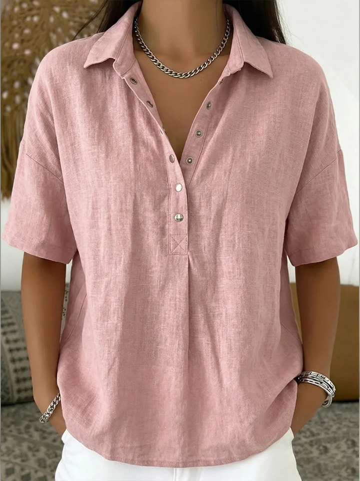 WILLOW | BLOUSE WITH COLLAR AND BUTTON