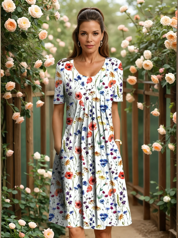 LEAH | ELEGANT DRESS WITH TUMMY COVERAGE