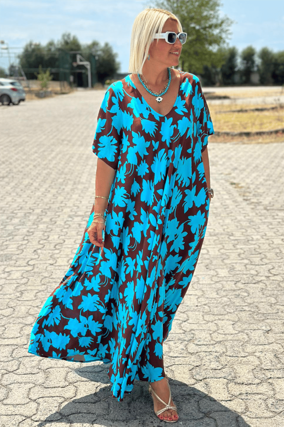MILDRED | ELEGANT DRESS WITH TUMMY COVERAGE