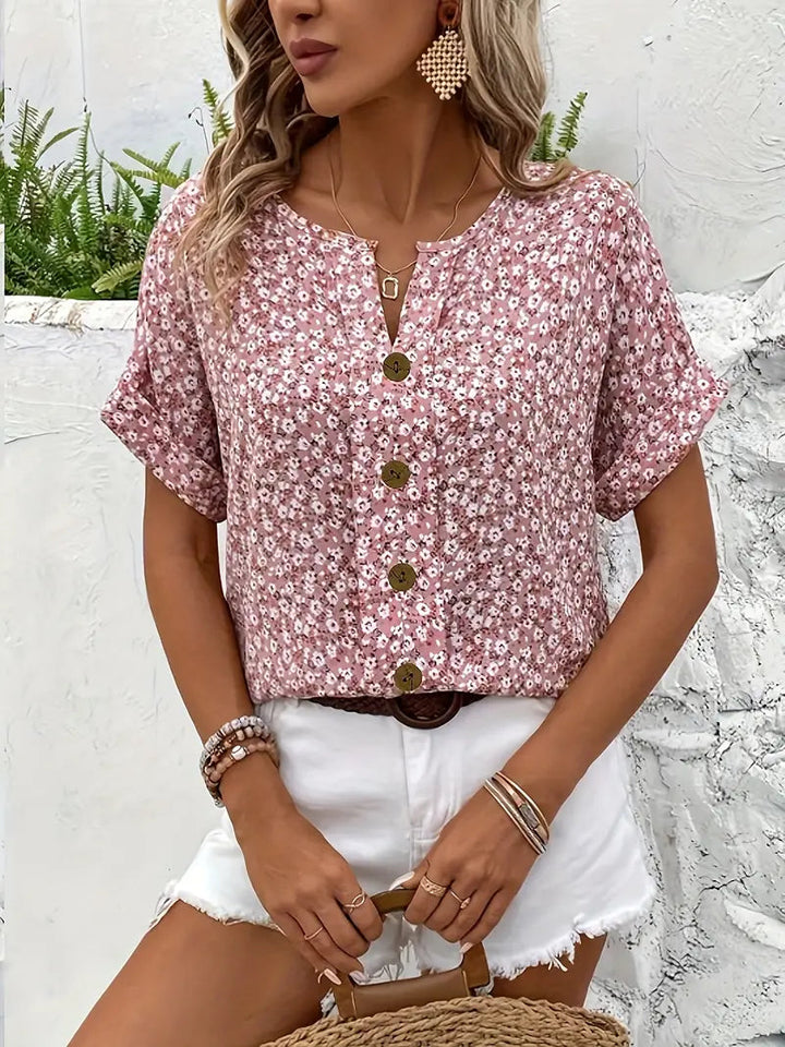 FLORA | ELEGANT SUMMER FLORAL TOP