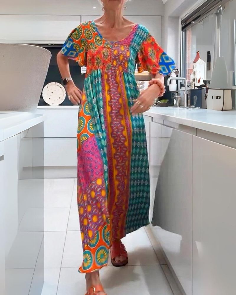 IRIS | COLORFUL BOHEMIAN DRESS