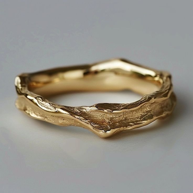 HELEN | ANTIQUE FORGED GOLD RING