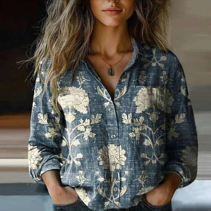 OLIVIA | VINTAGE PRINTED BLOUSE