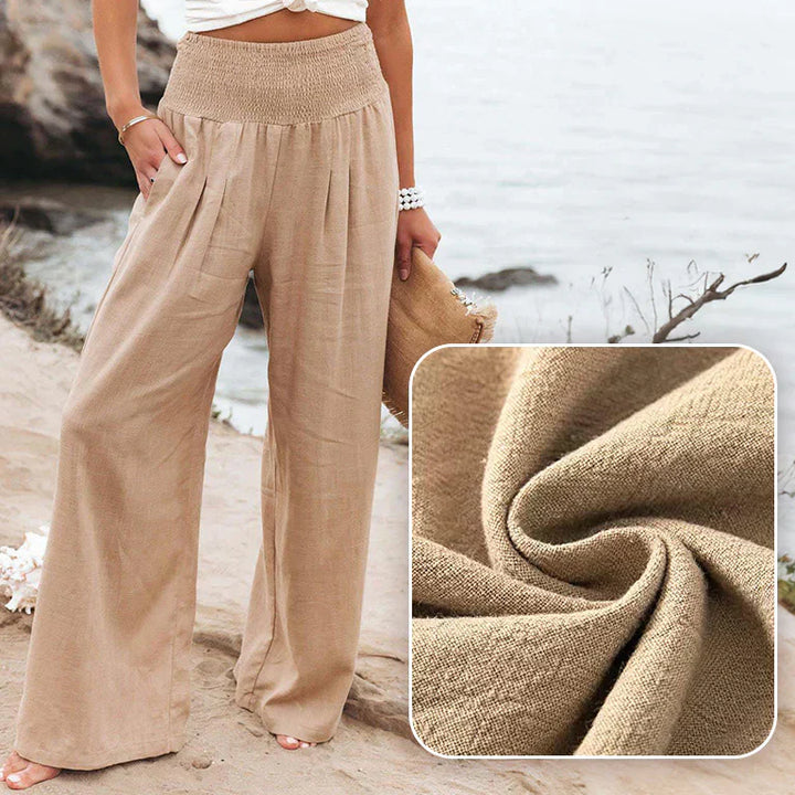 EMMA │HIGH WAIST COTTON PANTS