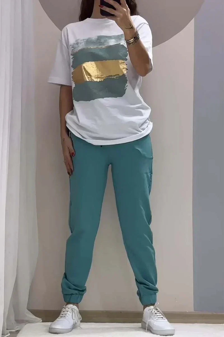 HELYSSA | TOP AND PANTS TWO PIECE SET