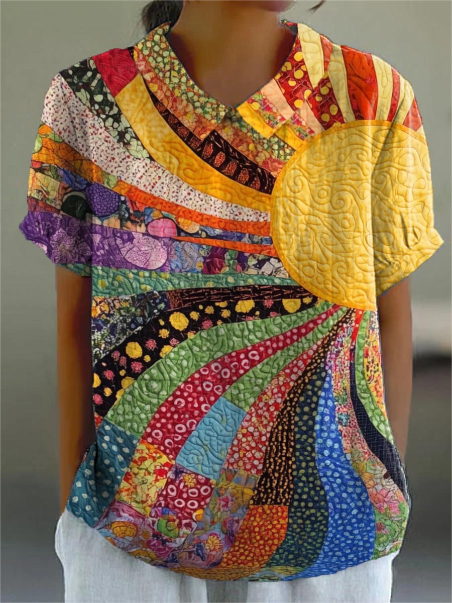 MAINE | SUNBURST PATCHWORK SHIRT