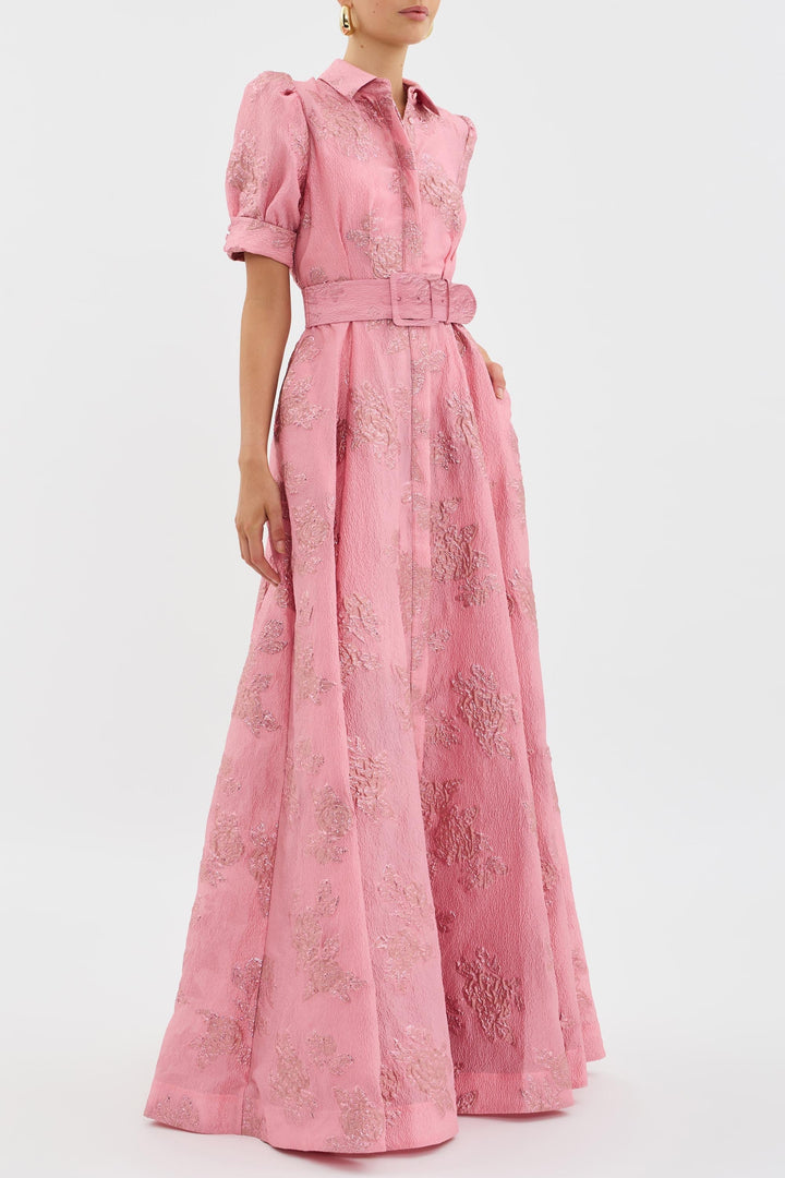ARIA | DRESS WITH SHORT PUFF SLEEVES