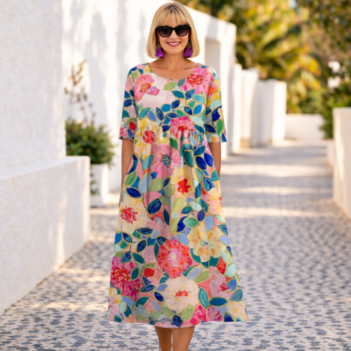 SUSAN | FLORAL MIDI DRESS