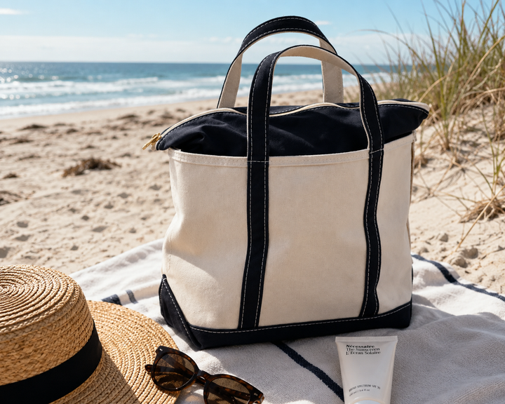 SANDY | ZIP TOP BEACH TOTE BAG