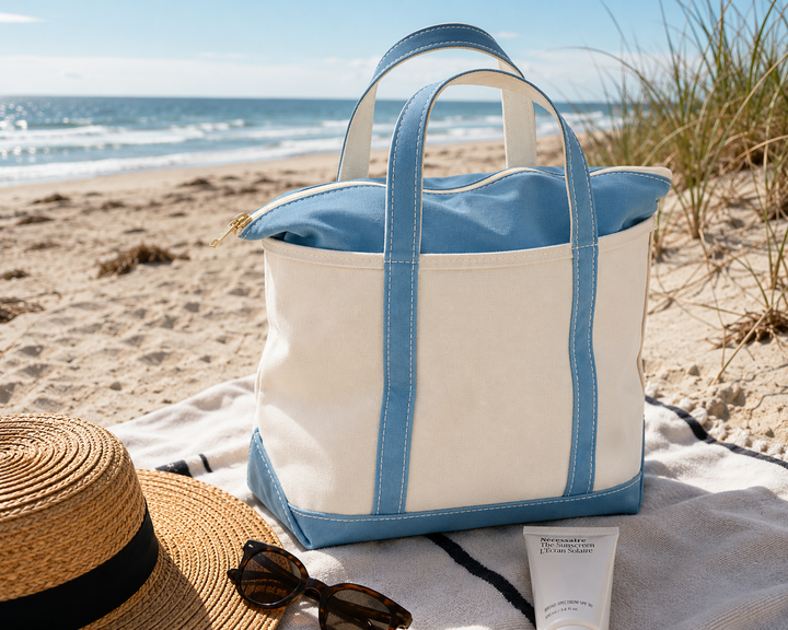 SANDY | ZIP TOP BEACH TOTE BAG