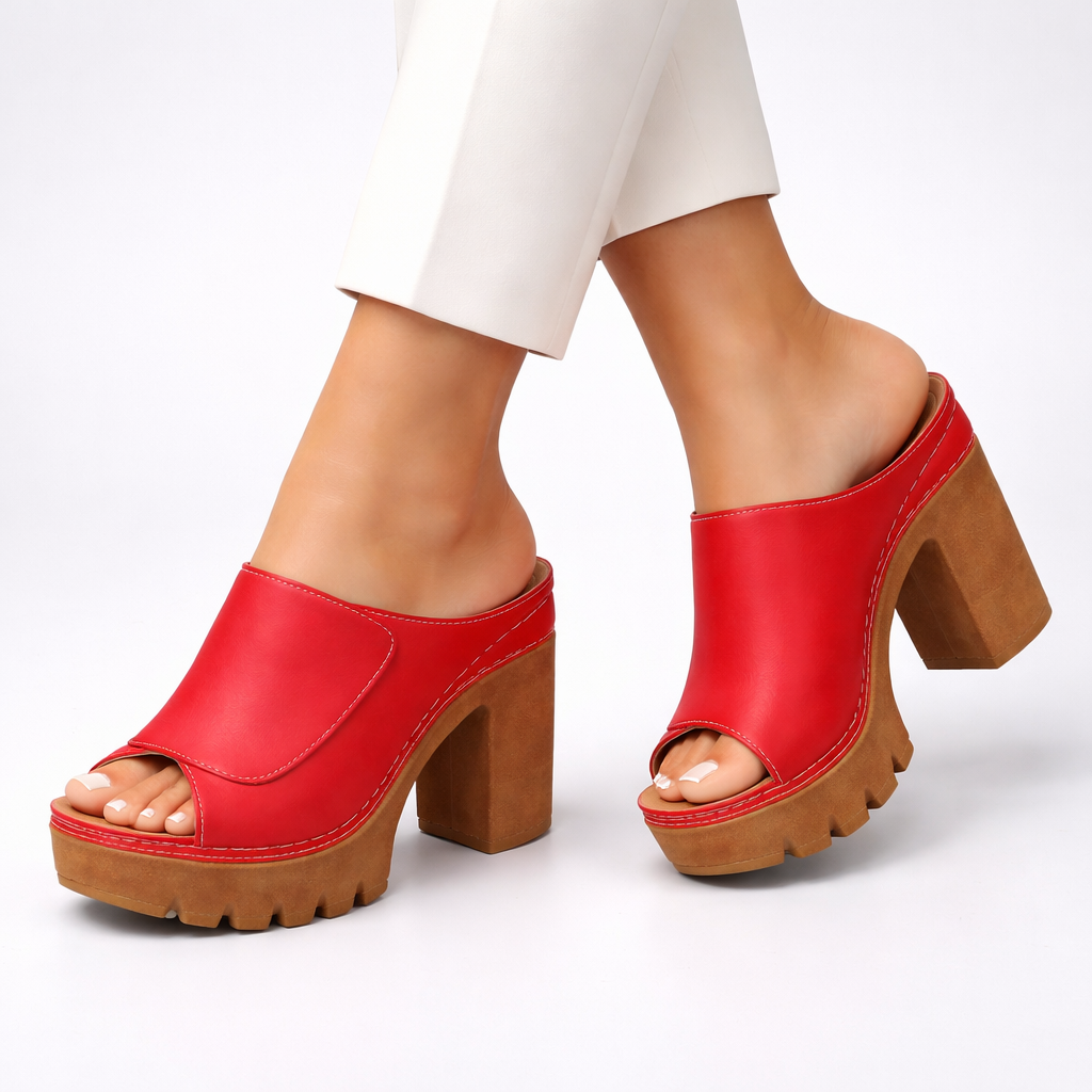 GENEVA | PLATFORM BLOCK HEEL MULE