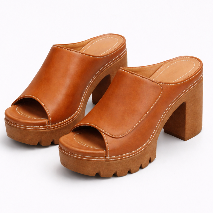 GENEVA | PLATFORM BLOCK HEEL MULE
